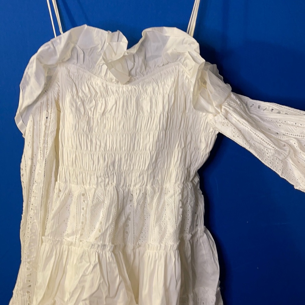 White baby doll dress